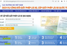 Hướng dẫn cấp đổi giấy phép lái xe online tại nhà