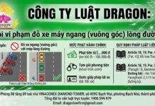 Lỗi vi phạm đỗ xe máy ngang (vuông góc) lòng đường