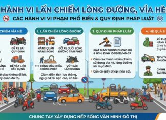 Mức phạt cho hành vi xâm chiếm vỉa hè năm 2026