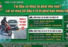 Tạt đầu xe khác bị phạt như nào? Lái xe máy tạt đầu ô tô bị phạt bao nhiêu tiền?