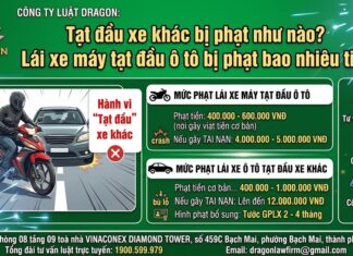 Tạt đầu xe khác bị phạt như nào? Lái xe máy tạt đầu ô tô bị phạt bao nhiêu tiền?