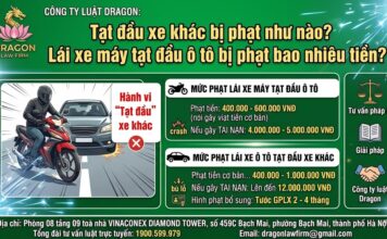 Tạt đầu xe khác bị phạt như nào? Lái xe máy tạt đầu ô tô bị phạt bao nhiêu tiền?