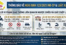 Lỗi điều khiển xe máy đi ngược chiều trên đường một chiều năm 2020 bị xử phạt như thế nào? Có bị tước giấy phép lái xe không?