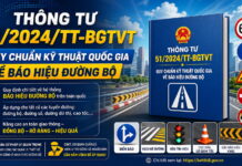 Thông tư 51/2024/TT-BGTVT Quy chuẩn kỹ thuật quốc gia về báo hiệu đường bộ