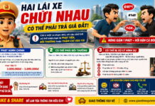 Hai lái xe chỉ chửi nhau có bị phạt không?