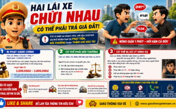 Hai lái xe chỉ chửi nhau có bị phạt không?