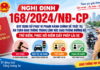 Nghị định 168/2024/NĐ-CP Quy định xử phạt vi phạm hành chính về trật tự, an toàn giao thông trong lĩnh vực giao thông đường bộ, trừ điểm, phục hồi điểm giấy phép lái xe