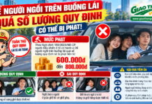 Để người ngồi trên buồng lái quá số lượng quy định
